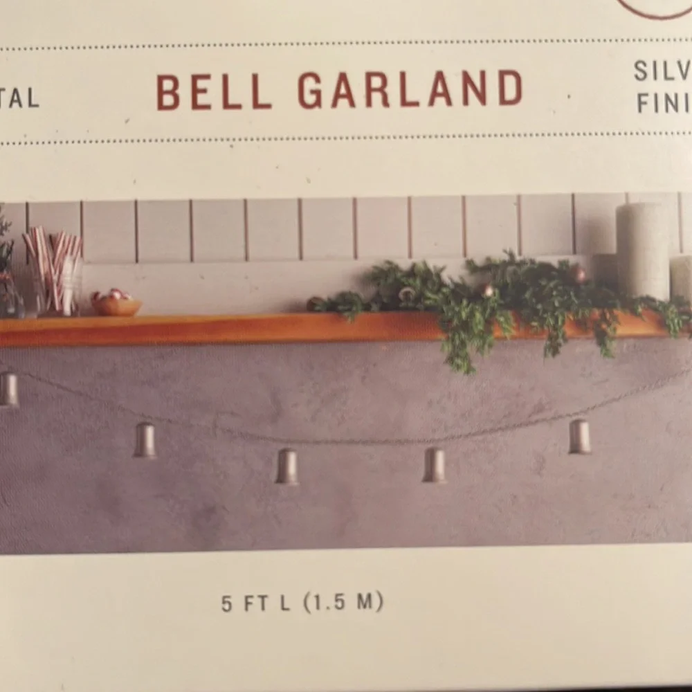Hearth & Hand Metal Bell Garland new in box